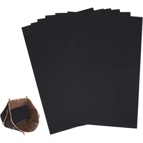 6 pcs 12 x 8 Inch Black Base Shaper, Plastic Rectangle Handbag Purse Bottom Insert Bag Stabilizer Ha