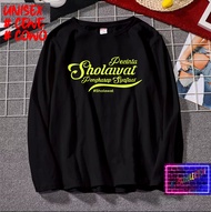 Cod Diskon Promo /Kaos Stabilo Pecinta Sholawat Tulisan Arab /Pakaian Pria  Santri EKSPRESI/KAOS Dak