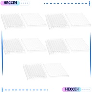 HECCEH 1/5Pcs Tissue Culture Plate, 96 Well  Experiment Instrument Tools, with Lid Plastic Flat Bott