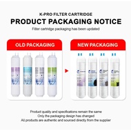 K Pro Water Filter 8"- 4 Stage K-Pro Filter Cartridge Replacement - U Type (Fitting Included)