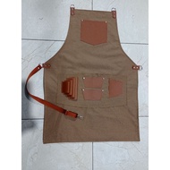 Barista apron, cool barbershop apron, waterproof apron