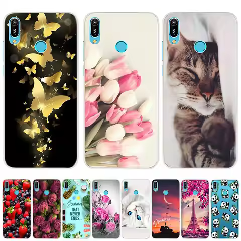 for Huawei Y6 2019 Case Huawei Y6 2019 Silicone Cover Soft Phone Case For Huawei Y6 2019 MRD-LX1 MRD