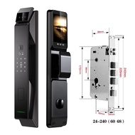 Tuya Wifi 3D Face Recognition Smart Door Lock Camera Fingerprint Digital Lock One-click Unlocking Fo
