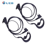 2Pcs 2-Pin หูฟังชุดหูฟัง Mic PTT สำหรับ Motorola CB วิทยุ CP88 CP040 CP100