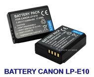 (แพ็คคู่2ชิ้น) LP-E10 \ LPE10 \ LC-E10 Camera Battery For Canon แบตเตอรี่สำหรับกล้องแคนนอน For Canon