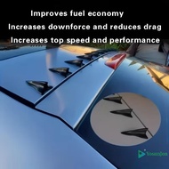 YosunJon] 10Pcs Rear Roof Shark Fins Spoiler Wing Kit Universal Car Roof Spoiler Bumper Spoiler Shar