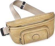 Fanny Pack for Women, Vintage Fashion Small Cross Body Belt bag Vegan Leather Waist Pack with Adjust
