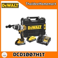 DEWALT สว่านกระแทกไร้สาย 20V DCD1007H1T (PowerStack5.0Ahx1) รับประกันศูนย์ 3 ปี (169Nm)
