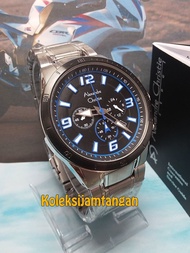 Jam Tangan Pria Alexandre Christie 6345 Silver Biru Original 