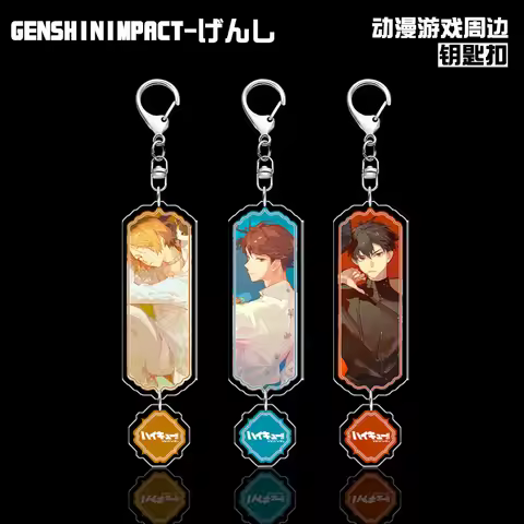 Volleyball Haikyuu Anime Keychain Tobio Kageyama Toru Oikawa Kenma Kozume Acrylic Charm Accessories 