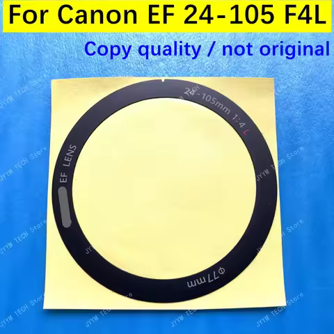 Copy For Canon EF 24-105mm F4L IS USM Lens Front Nameplate Label Ring YB2-0895 Name Plate Sheet Cap 