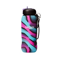SMIGGLE Silicone Blue Pink Smile Water Bottle 630ML