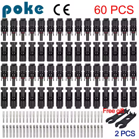 10/20/100pcs Solar Connectors 1000V 30ASolar Panel Branch PV Connectors Photovoltaic Connect solar M