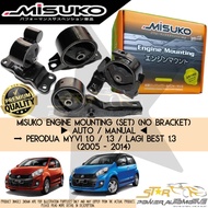 MISUKO Perodua Myvi 1.0 / 1.3 / Lagi Best 1.3 (2005-2014) Auto / Manual Premium Engine Mounting Set