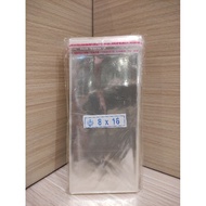 OPP plastic size 8x16