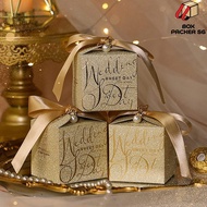 Gold Silver Wedding Candy Box Door Gift Box Party Decoration Event Paper Boxes Door gift box Goodie bag Gift souvenir