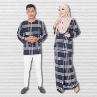 [ XXS - 10XL ] Sedondon Raya Couple 2021 . Baju Kurung Kedah . Kurta Moden Slimfit . Muslimah Plus Size Manisah H sg