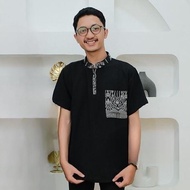 KEMEJA El Rumi Shirt Men's Crinkle Shirt, Short Sleeve, Cool