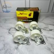 (4 PC) XANDER 2 Inch Swivel Salon Caster Wheels XD-50 | SJ ABADIE |