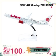LION AIR Plane Model Boeing 737-900ER (16 cm) Steel Airplane With Display Stand