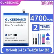Mobile Phone Battery 4700mAh HQ430 Safe For Nokia 3.4 5.4 TA-1288 TA-1285 TA-1283 TA-1333 TA-1340 TA