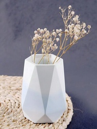 Diy 3d鑽石造型藝術花瓶矽膠模具,可用於混凝土、石膏、筆筒、文具盒、水晶膠模、桌面裝飾、插花、家居裝飾