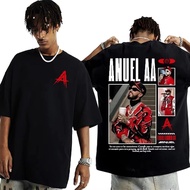 Premium T-Shirt From Rapper Anuel AA Album 2026 Harajuku Vintage Men's Clothing Cotton
