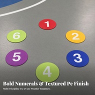10 Pieces  Training Marker Disc Long-Lasting Flat Circular Ground Marker Flat PE Field Markers Light