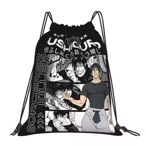 coach bag Pouch Jujutsu Kaisen funko Drawstring Bags Travel Pouch Print Backpack Boy Girls School Sh