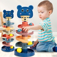 Baby Early Education Toys Rotating Rolling Ball Spinning Fun Baby Concentration Training Track Stack