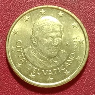 koin Vatican City 50 Euro Cent - Benedictus XVI (2nd Map) 2008-2013