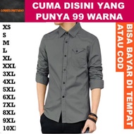 KEMEJA 99 COLORS 10XL 9XL 8XL 7XL 6XL 5XL 4XL 3XL XXL XL LMS Dark GRAY Civil Servant Uniform Screen 