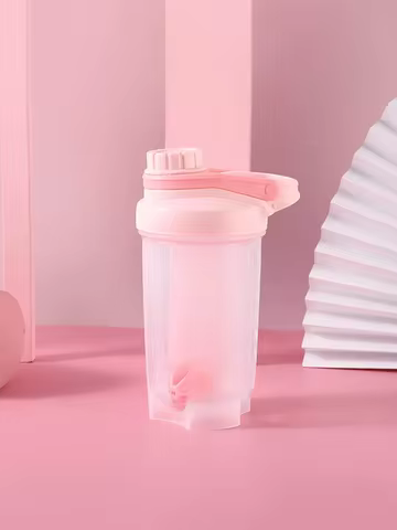 1pc 16.9oz/500ml Shaker Protein Bottle Powder Shake Cup Water Bottle Plastic Mixing Cup Body Buildin