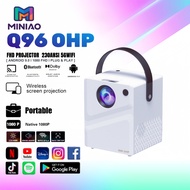 MINIAO Q96 OHP projector 230ANSI 5GWIFI Bluetooth 5.0 10000 lumens 4K UHD built-in YouTube Netfli
