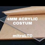 Acrylic Lembaran 4mm Rp 40 per cm Akrilik potongan costum