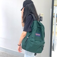 NQB665เคาน์เตอร์ของแท้ JanSport Jasper คลาสสิกสีทึบกระเป๋าเป้สะพายหลังผู้ชายและผู้หญิงที่มีกระเป๋านักเรียนเดียวกันกระเป๋าคอมพิวเตอร์