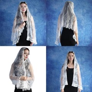 Crazy Latin Mass Headscarf Veil for Women Catholic Church Mantilla Veil Head Covering Mass Veil Frin