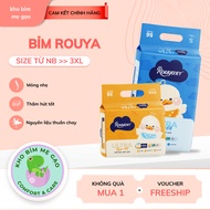 [1 BACK - NO GIFT] High quality Rouya diapers/diapers, soft, breathable, spill-proof, all sizes from