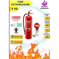 [READY STOCK] 9KG ABC DRY POWDER FIRE EXTINGUISHER/ ALAT PEMADAM API ABC 9KG FREE GIFT BRACKET