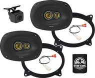 KICKER Speakers 6X9 inch for Toyota Tacoma 2019-2022 Upgrade Kit - Pair of CS Series Front Door Car 