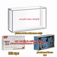 （Ready stock）Pokemon acrylic pokemon Phantasmal flames upc magnetic acrylic box 151 upc宝可梦喷火龙upc亚克力展