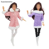 TIU  1SET 30cm Doll Dress Winter Dress Set Doll Dressing Doll Gift 1:6 Doll Dress  Pants Set n