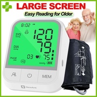 5 Years Warranty Blood Pressure Monitor Digital Electronic Big Screen BP Heart Beat Blood Monitoring BP Monitor Automatic Original
