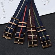 Military Striped Zulu Nato Strap Nylon Watchbands For Tudor Watch Strap 20mm 22mm Movable Ring Milit
