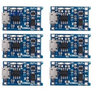 6PCS for  Charging Module with Battery Protection 18650  5V Micro-USB 1A Charge Board for 18650