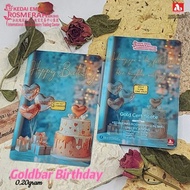 KEDAI EMAS ROSMERAH 999.9 HAPPY BIRTHDAY GOLD BAR 0.20 GRAM 生日快乐 0.20克  金片（999.9金）