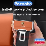 Porsche Cayenne Cayman Car Safety Belt Buckle Protector Cover TPU material Anti Scratch Car Accessor