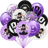 10/12/21 Pcs Wednesday Theme Birthday Party Balloon & Banner Set, Balloons, Banners, or Balloon + Ba