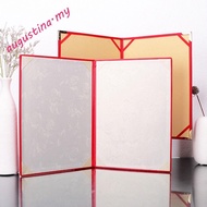 AUGUSTINA A3 A4 Art Paper Hardcover, Hosted Speech Signing Contract File Paper Page Folder, Durable 
