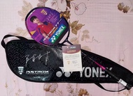 YONEX尤尼克斯天斧AX77 PRO羽球拍陳雨菲簽名款限定進攻型 紫粉紅